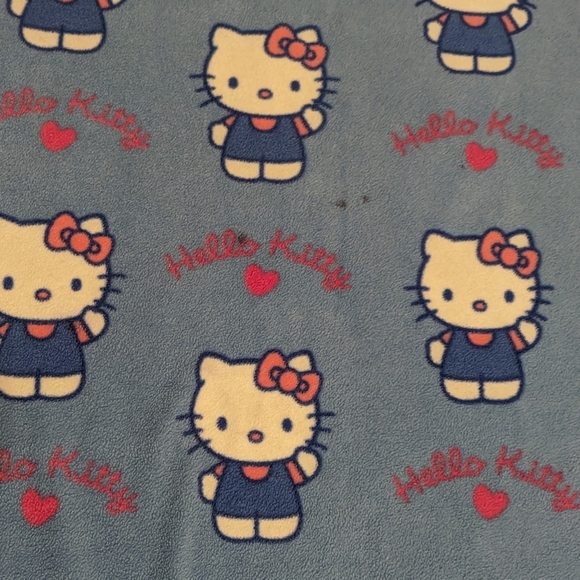 2003 Sanrio Hello Kitty Throw Fleece Blanket - Picture 5 of 6
